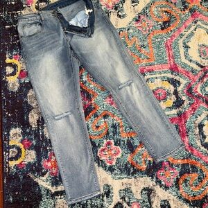 SHEIN Light Blue Skinny Jeans for Women